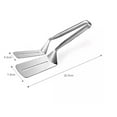 thumbnail image 2 of 1-Pack Premium Stainless Steel Steak Clamp – Versatile Food, Bread & Meat Clip Tongs for BBQ & Kitchen Cooking TIKA, 2 of 7