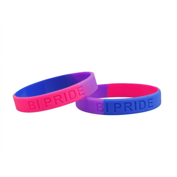 Bisexual PRIDE Silicone Bracelets