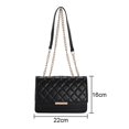 thumbnail image 2 of Bolsos Bandolera Acolchados Pequeños Para Mujer Bolso De Hombro Acolchado Bolso Con Correa De Cadena Negro, 2 of 5