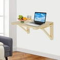 thumbnail image 4 of Wall Mounted Wooden Desk, Folding Workbench for Home, Dining, Laundry Room, Kitchen, 4 of 14