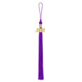 thumbnail image 2 of Tassel Decoration Hanging Date Drop Tassel Pendant Cap Drop Polyester Graduation Cap Drop Prop, Purple, 2 of 9