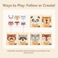 thumbnail image 3 of WJCA Emotion Learning Puzzle for Toddlers with Expressive Animal Faces, Shape Matching Game for Early Childhood Development & Motor Skill Practice, Educational Toy for Preschool Kids, Natural Wood Fin, 3 of 8