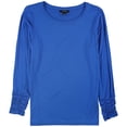 thumbnail image 2 of Camiseta básica Alfani para mujer azul pequeña, 2 of 2