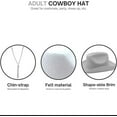 thumbnail image 4 of 4E’s Novelty 2 Pack White Cowboy Hat for Women & Men - Western Party Accessory, 4 of 7