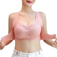thumbnail image 5 of IROINNID Women's Bras Wire-Free Solid Lace Wrapped Chest Ice Silk Traceless Vest Thin Non Steel Ring Gathered Underwear, 5 of 8