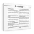 thumbnail image 4 of Scripture Walls Romans Chapter 5 Landscape White Bible Canvas Christian Wall Art Ready to Hang Unframed, 4 of 12