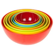 Medley 8-Piece Durable Melacore Nesting Bowl Set, Rainbow