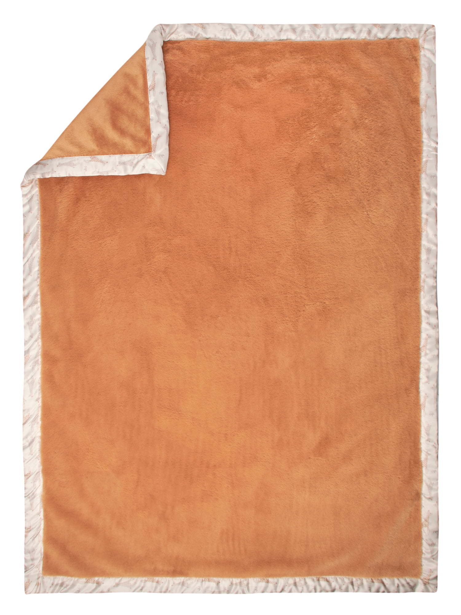 Modern Moments by Gerber Baby & Toddler Boy Plush Blanket with Satin Trim, Terracota