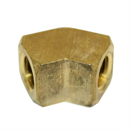 Npt Brass Pipe - Interstate Pneumatics FST22EAF Brass Street Pipe Elbow Fitting 1/8