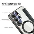 thumbnail image 5 of Feishell Flip Case for Samsung Galaxy S25 Ultra with Camera Lens Protect Film,Magnetic Closure PU Leather Folio Case with RFID Blocking Card Slots Luxury Plating Transparent Phone Cover,Black, 5 of 7