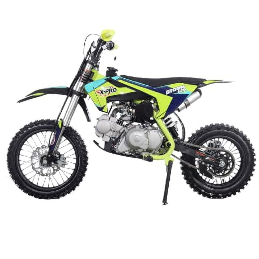 X-PRO Brand New 125cc Dirt Bike with Automatic Transmission, Electric Start, Big 14"/12" Tires