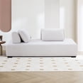 thumbnail image 4 of Williamspace 85.4" Modern Sofa Couch,Luxury Sofa Couch with 2 Movable Heavy Backrest and Pillows,Leisure Chaise Sofa for Apartment Living Room,Beige, 4 of 6