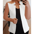 thumbnail image 2 of MORTTIC Women's Sleeveless Vest Blazer, Casual Open Front Work Office Jacket, S-5XL, 2 of 6
