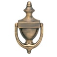 thumbnail image 1 of Baldwin 0102050 Frapper de Porte Colonial, Laiton Satiné & Noir, 1 of 2
