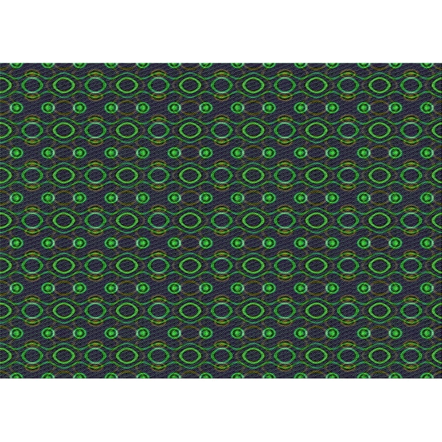 Ahgly Company Machine Washable Indoor Rectangle Transitional Night Blue Area Rugs, 8' x 10'