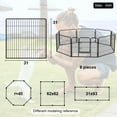 thumbnail image 6 of Bestpet Dog Pen Extra Large Indoor Outdoor Dog Fence Playpen Heavy Duty 8 Panels 32 inches, Metal, 6 of 7