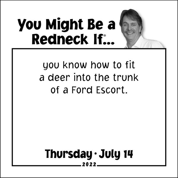 jeff-foxworthy-s-you-might-be-a-redneck-if-2022-day-to-day-calendar-calendar-walmart-com