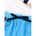 thumbnail image 6 of YONGHS Kids Girls Rashguard 3Pcs Swimsuit Outfit Hawaiian T-shirt Shorts Briefs Set Blue Halo 4, 6 of 7
