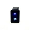 thumbnail image 3 of UPGRATOR Car Fan Button ABS Car Switch LED Light Black for Vehicle Use 1Set, 3 of 8