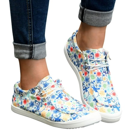 

ZXHACSJ Floral Print Women s Sports Shoes Flat Breathable Shoes Women s Shoes Multicolor 38