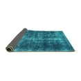 thumbnail image 2 of Ahgly Company Indoor Rectangle Oriental Turquoise Blue Industrial Area Rugs, 2' x 4', 2 of 4