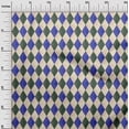 thumbnail image 3 of oneOone Polyester Spandex Blue Fabric Check Argyle Sewing Craft Projects Fabric Prints By Yard 56 Inch Wide, 3 of 4