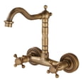 thumbnail image 3 of Lipstore Wall Mount Kitchen Faucet Hot and Cold Water Faucet for Home Outdoor Laundry tall, 3 of 7