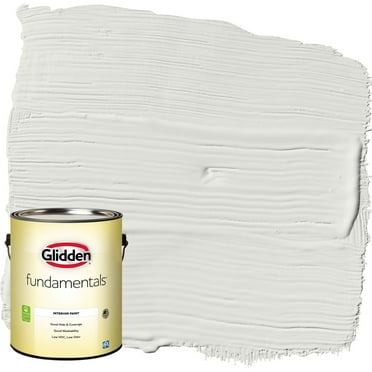Glidden Fundamentals Interior Paint Tundra Frost / Grey, Flat, 1 Gallon