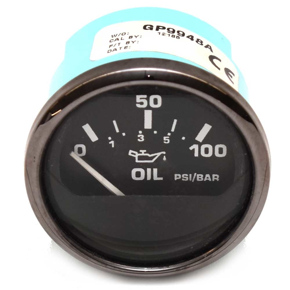 Faria Boat Oil Pressure Gauge GP9948A 2 Inch Titanium Black