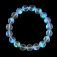 thumbnail image 2 of K-KED 6/8/10/12mm Gray Matte Rainbow Moonstone Crystal Gems Round Beads Bracelet 7.5''-12 mm, 2 of 3