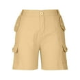 thumbnail image 3 of BVOFAR Cargo Shorts for Women Casual Summer High Waisted Shorts Elastic Waist Comfy Shorts with Pockets 2025, 3 of 8