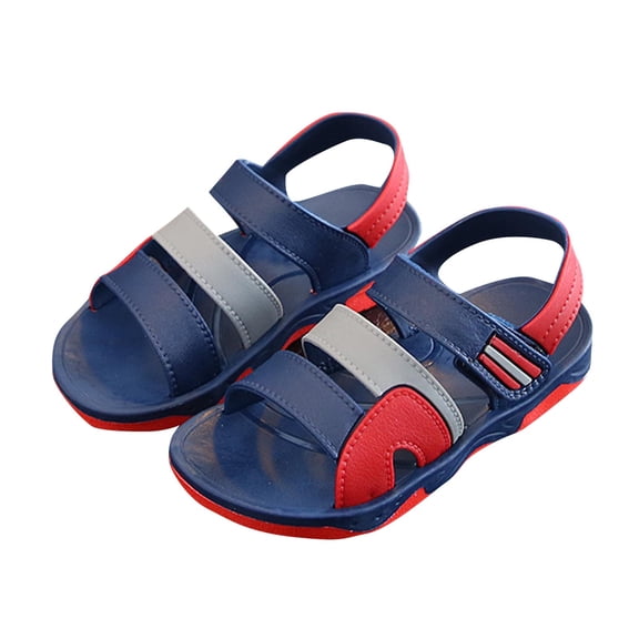 Owordtank Open Toe Sandals for Boys Girls, Kids Unisex Summer Outdoor Athletic Sport Sandals, Non-Slip Casual Walking Footwear