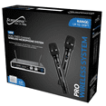 Supersonic UHF Dual Fixed Channel Professional Wireless Microphone