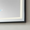 thumbnail image 6 of Vinnova Teruel 24" Rectangle Black Framed LED Wall Mount Bathroom Vanity Mirror, 6 of 9