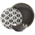 thumbnail image 4 of Spice by Tia Mowry Truffle Pepper 12 Piece Reactive Dinnerware Set, 4 of 6
