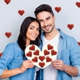 thumbnail image 4 of 1inch Red Heart Shape Labels Stickers Yayun Shinny Red Heart Stickers Red Heart Stickers Decorations for Anniversary Candy Gift Box Party 500Pcs, 4 of 7