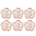 thumbnail image 2 of Miangastore 6pcs Glass Fruit Plate Glass Salad Bowl Flower Design Jewelry Tray Storage Tray, 2 of 9