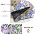 thumbnail image 6 of Area Rugs for Living Room Bedroom, Blue Purple Gnomes 4'x6' Rug Washable Carpet Runner Indoor Outdoor, Spring Hydrangea Flower Leaf Green Plaid Non Slip Accent Floor Mats Rug for Kitchen, Office, 6 of 8