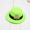 thumbnail image 1 of Sombrero de copa para el Día de San Patricio Sombrero verde con trébol Sombrero de copa para festival irlandés, 1 of 6
