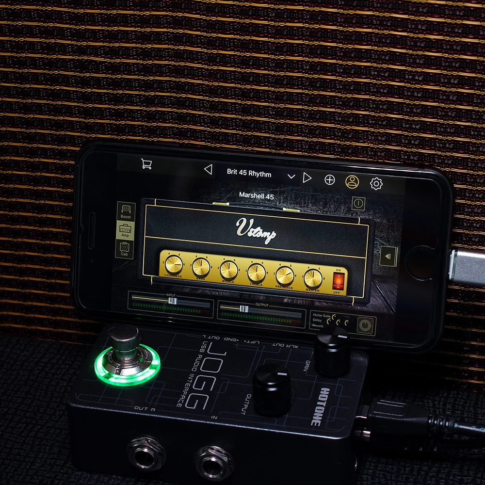 Hotone Jogg UA-10 USB Audio Interface Pedal for Home Studio Support ASIO