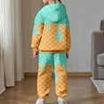 thumbnail image 7 of WOYY Toddler Girls Outfits Ice-Cream Print Cute Hoodie and Sweatpants Set for Kids, Sizes 1-13, 7 of 7