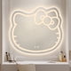 thumbnail image 1 of Espejo de baño con Interruptor táctil para luz LED, espejos decorativos irregulares montados en la pared, espejo Led con forma de gato rosa Hello Kitty, 1 of 4