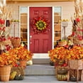 thumbnail image 6 of Wzzjkit Artificial Fake Fall Plants Flowers for Outdoor Outside Decoration, Faux Silk Colorful Daisys Look Real No Fade for Front Door Porch Patio Yard Balcony Fall Decor, 6 of 8