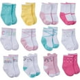 thumbnail image 5 of 12-Pack Socks Baby Girls Cats, 5 of 6