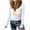 White, variant on Kaemgyyd Women's Tops Twist Front V Neck Texture T Shirts Slim Long Sleeve Tight Trendy Tunic Tee Fall