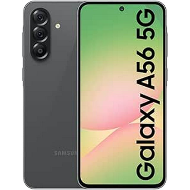 Neuf - Samsung Galaxy A56 5G Modèle 2025 Téléphone Intelligent / 8 Go RAM + 128 Go ROM / Double SIM / Empreinte Digitale et Verrouillage Facial / Déverrouillé - Awesome Graphite