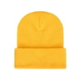 thumbnail image 1 of Minnieouse Nuevos sombreros de invierno para mujer, gorros para niñas, gorro de punto sólido bonito, gorros de otoño para niñas, gorros, gorro Sombreros amarillo, 1 of 6