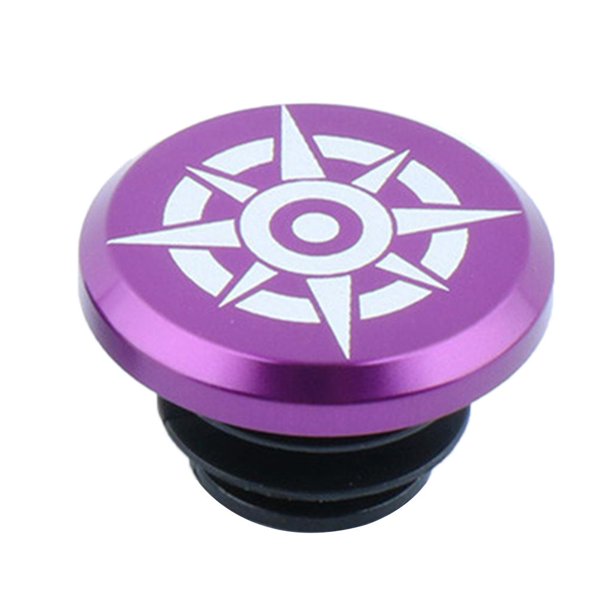 Tapones de manillar de bicicleta de aleación para diámetro interior de 15,8-19,5 mm (MTB) Púrpura A