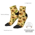 thumbnail image 6 of Fuzoiu Sunflowers Print Adult Socks, Crew Moisture-wicking Socks, Unisex Cushion Crew Socks,Casual Sports Ankle Socks, 6 of 7