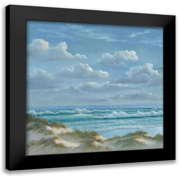 Janisse, Georgia 12x12 Black Modern Framed Museum Art Print Titled - Shoreline I